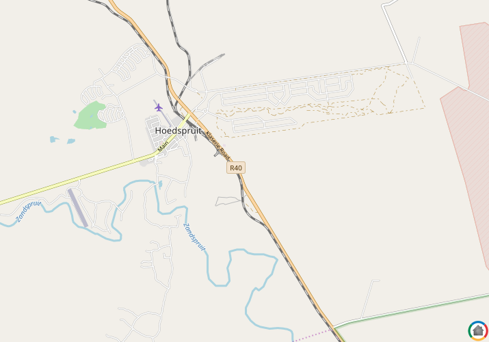 Map location of Hoedspruit